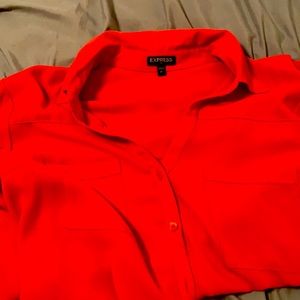 Gently used - EXPRESS, Long-sleeved Orange Top 🧡